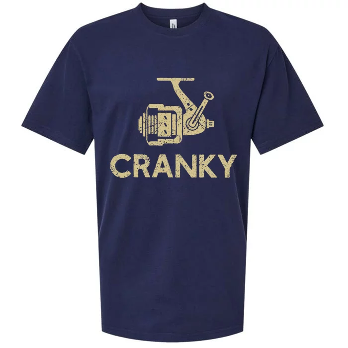 Crankbait Fishing Lure Cranky Funny Gift Ideas For Fishing Sueded Cloud Jersey T-Shirt