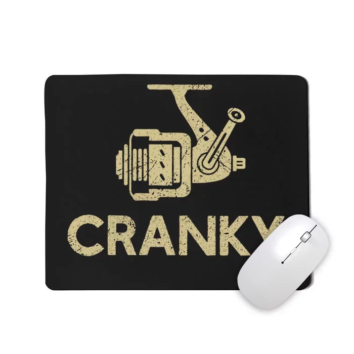 Crankbait Fishing Lure Cranky Funny Gift Ideas For Fishing Mousepad