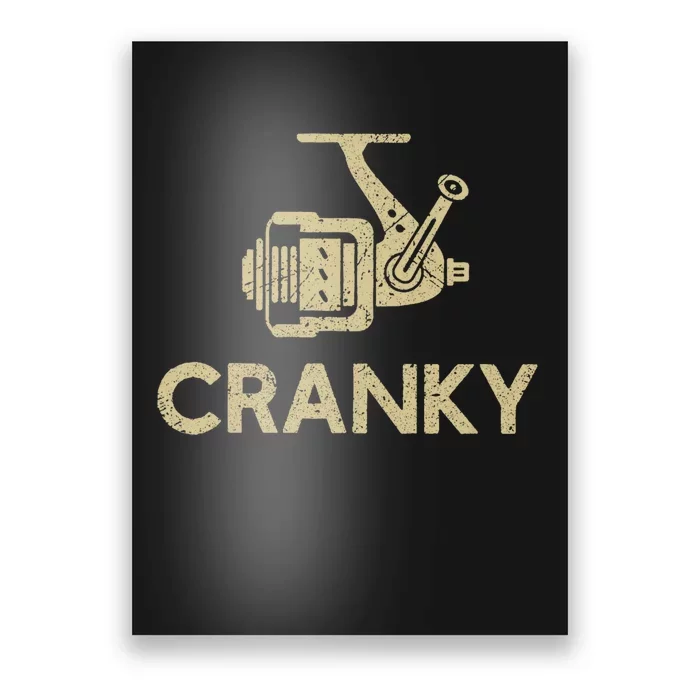 Crankbait Fishing Lure Cranky Funny Gift Ideas For Fishing Poster