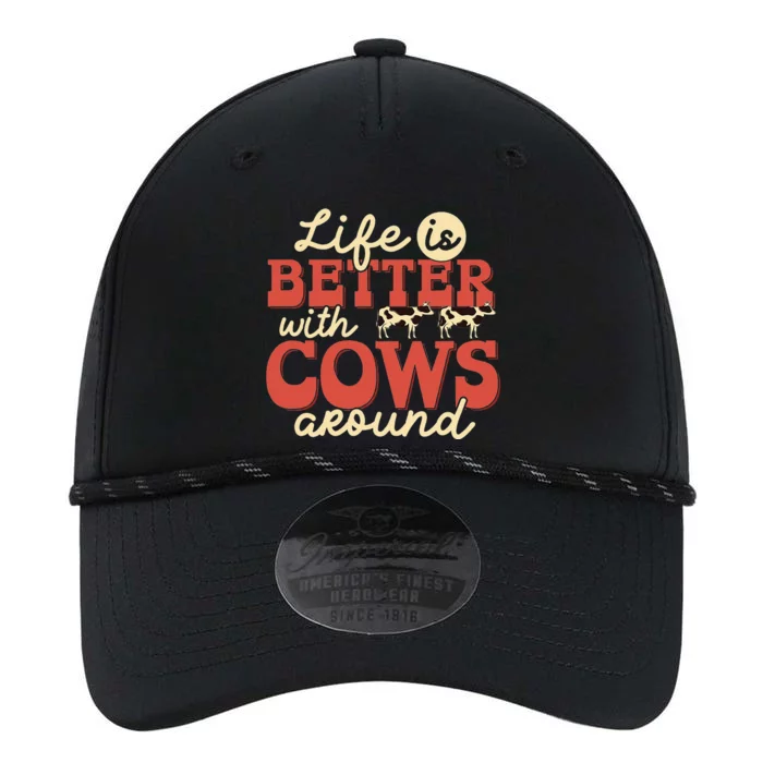 Cow Farmer Life Is Better Funny Cattle Farming Rancher Performance The Dyno Cap