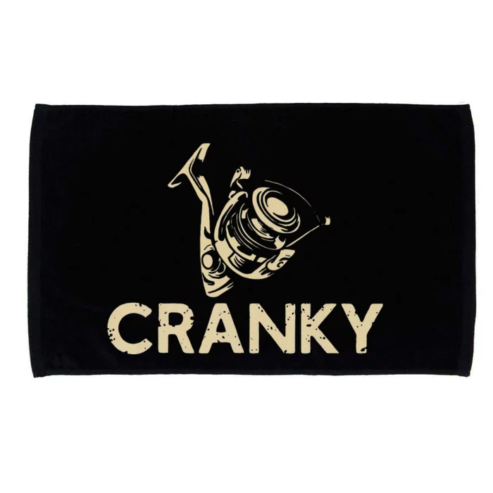 Crankbait Fishing Lure Cranky Funny Gift Ideas For Fishing Microfiber Hand Towel