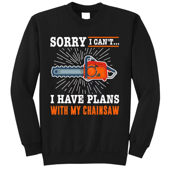 Chainsaw Funny Logging Lumberjack Woodcutter Sweatshirt