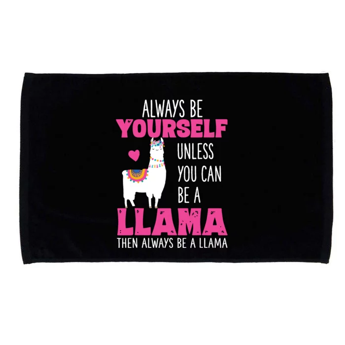 Cute Funny Llama Llamas Lover Girl Microfiber Hand Towel