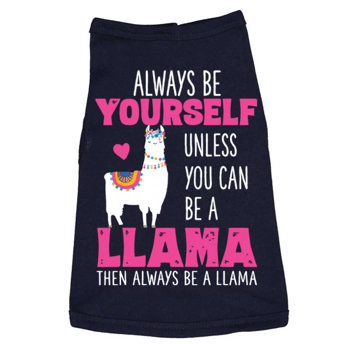 Cute Funny Llama Llamas Lover Girl Doggie Tank