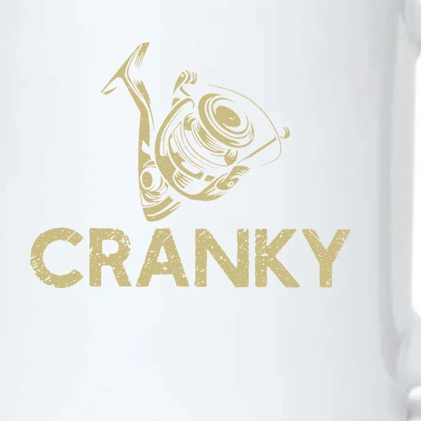 Crankbait Fishing Lure Cranky Funny Gift Ideas For Fishing Black Color Changing Mug