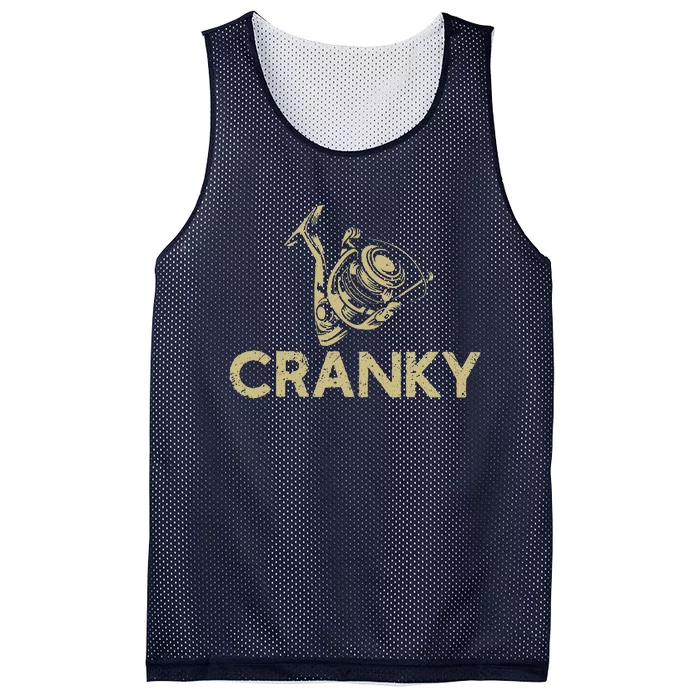 Crankbait Fishing Lure Cranky Funny Gift Ideas For Fishing Mesh Reversible Basketball Jersey Tank