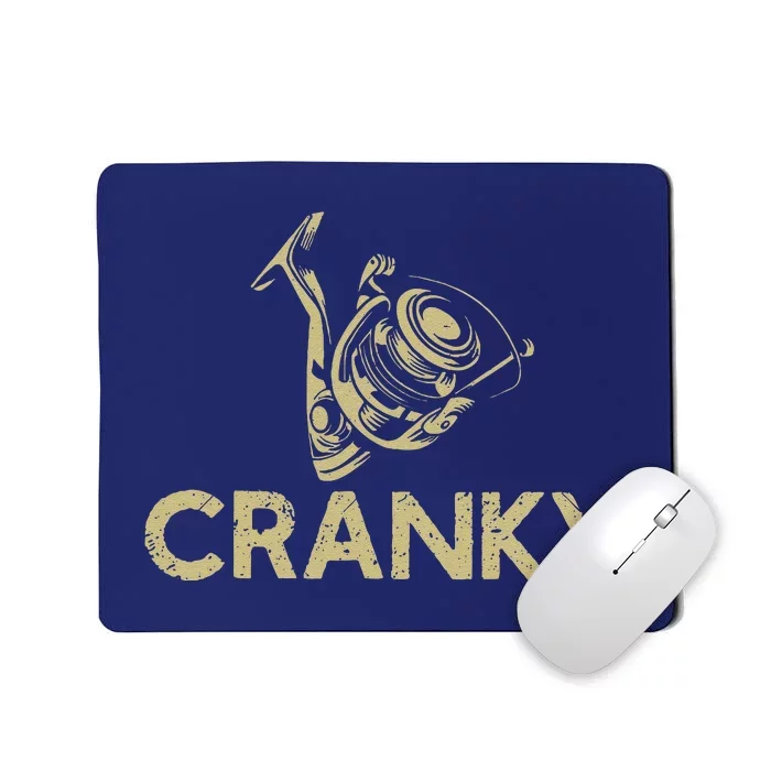 Crankbait Fishing Lure Cranky Funny Gift Ideas For Fishing Mousepad