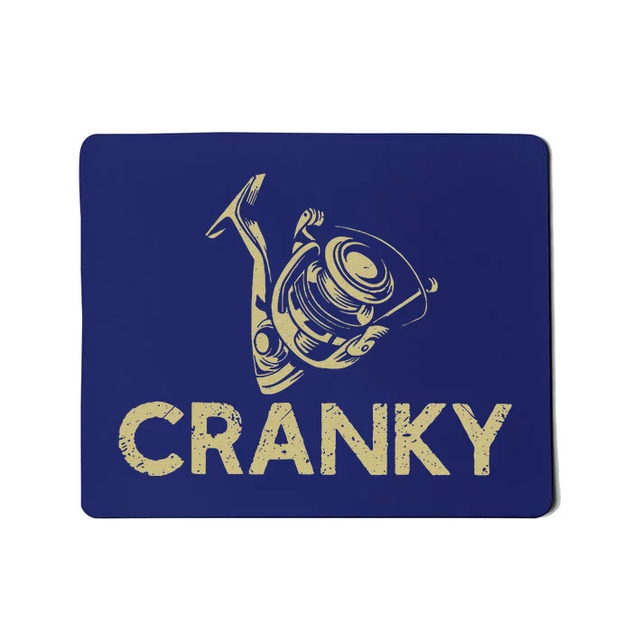 Crankbait Fishing Lure Cranky Funny Gift Ideas For Fishing Mousepad