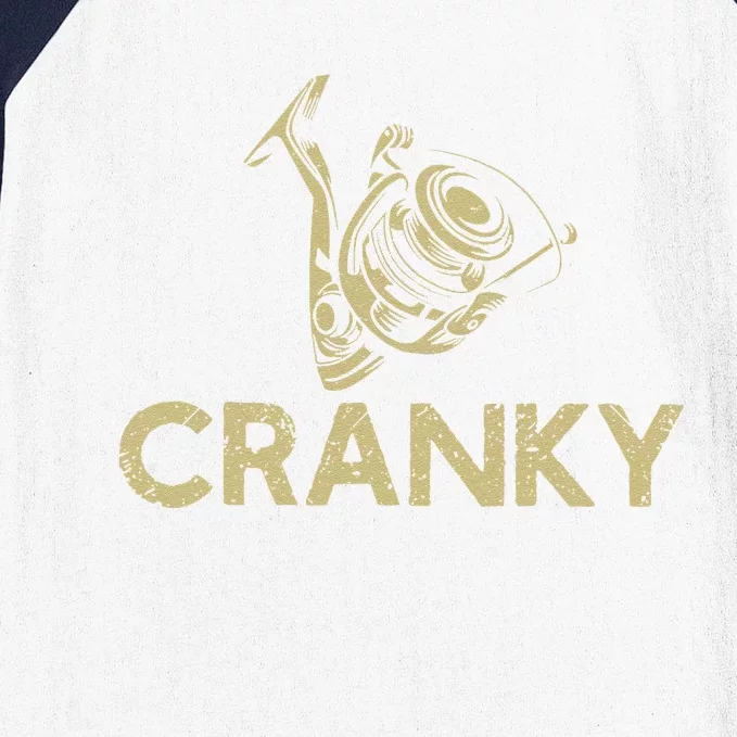 Crankbait Fishing Lure Cranky Funny Gift Ideas For Fishing Baseball Sleeve Shirt