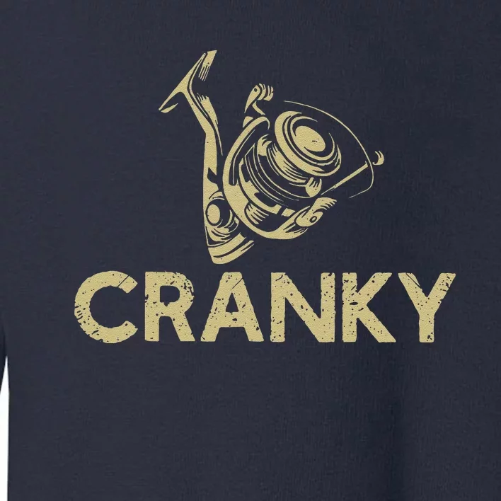 Crankbait Fishing Lure Cranky Funny Gift Ideas For Fishing Toddler Sweatshirt