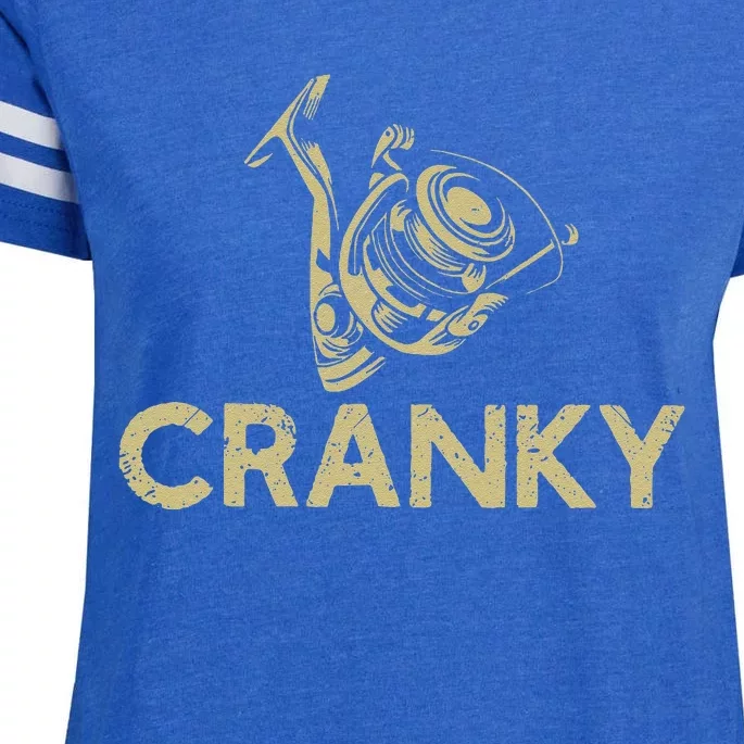 Crankbait Fishing Lure Cranky Funny Gift Ideas For Fishing Enza Ladies Jersey Football T-Shirt