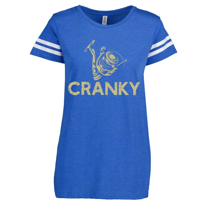 Crankbait Fishing Lure Cranky Funny Gift Ideas For Fishing Enza Ladies Jersey Football T-Shirt