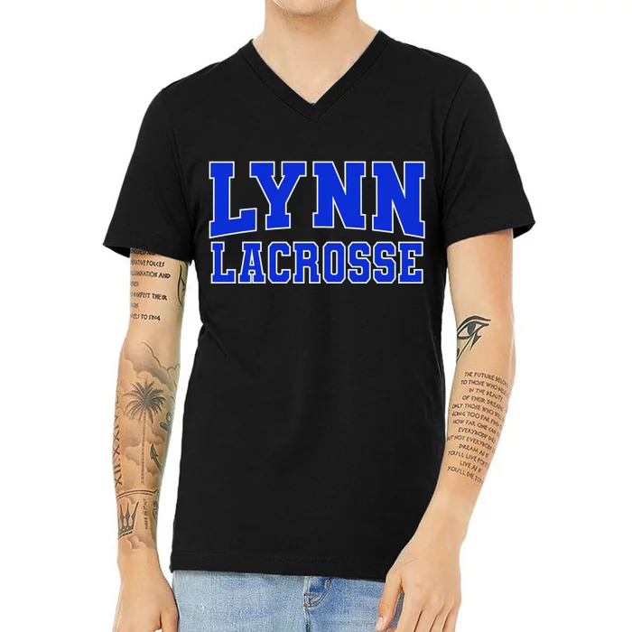 College Fever Lynn University Lacrosse V-Neck T-Shirt