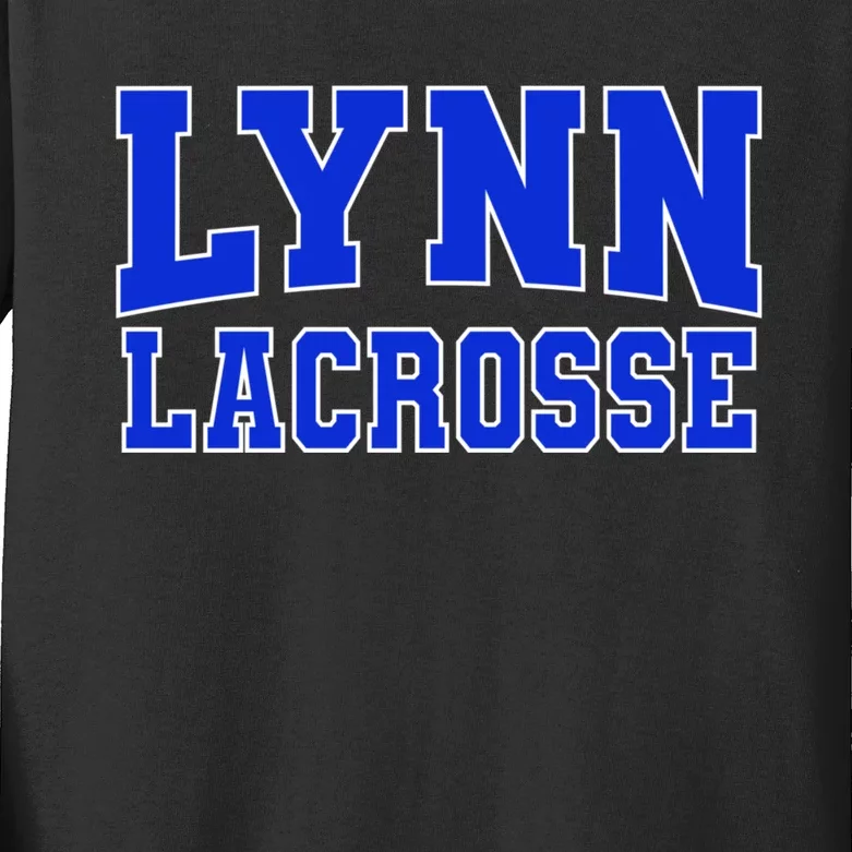 College Fever Lynn University Lacrosse Kids Long Sleeve Shirt