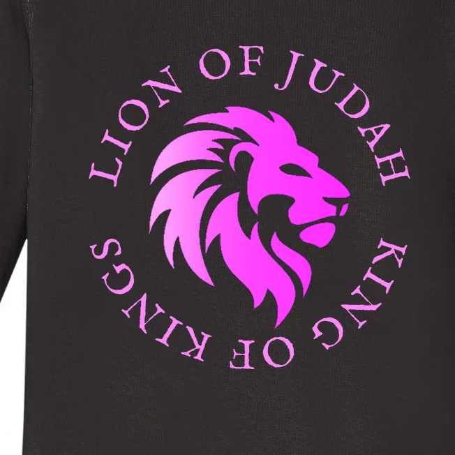 Christian Faith Lion Of Judah Gift Baby Long Sleeve Bodysuit