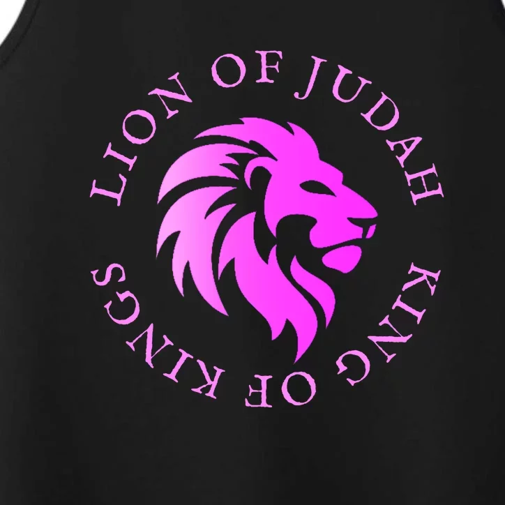 Christian Faith Lion Of Judah Gift Performance Tank