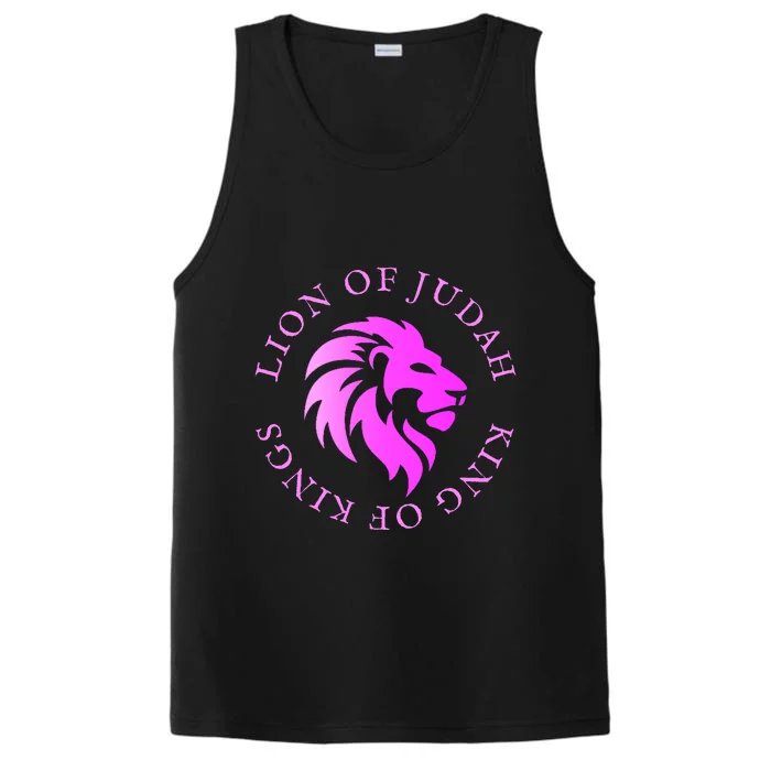 Christian Faith Lion Of Judah Gift Performance Tank