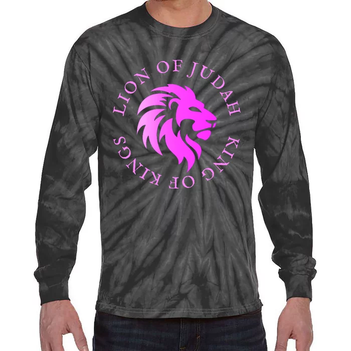 Christian Faith Lion Of Judah Gift Tie-Dye Long Sleeve Shirt