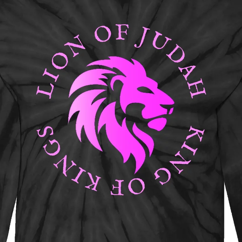 Christian Faith Lion Of Judah Gift Tie-Dye Long Sleeve Shirt