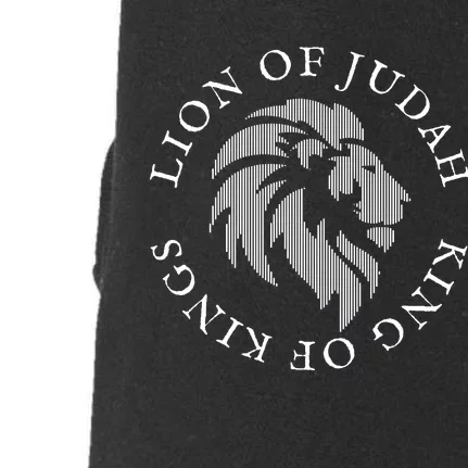 Christian Faith Lion Of Judah Gift Doggie 3-End Fleece Hoodie