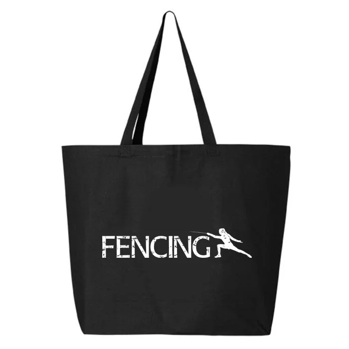 Cute Fencing Logo 25L Jumbo Tote