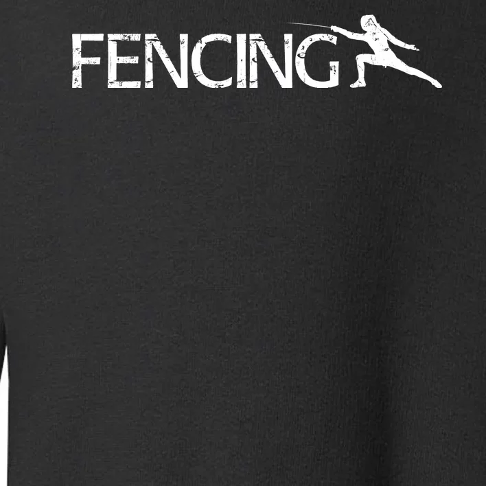 Cute Fencing Logo Toddler Sweatshirt