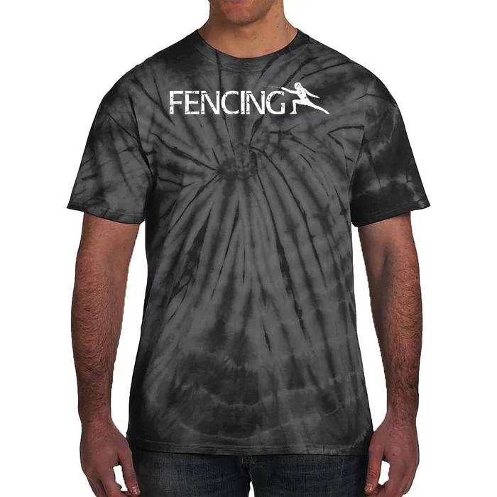 Cute Fencing Logo Tie-Dye T-Shirt