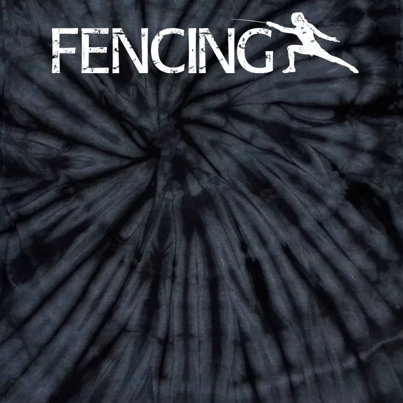 Cute Fencing Logo Tie-Dye T-Shirt