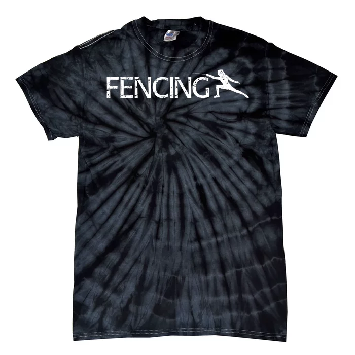 Cute Fencing Logo Tie-Dye T-Shirt