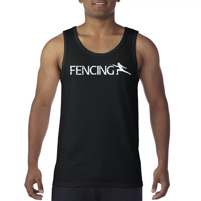 Cute Fencing Logo Tank Top