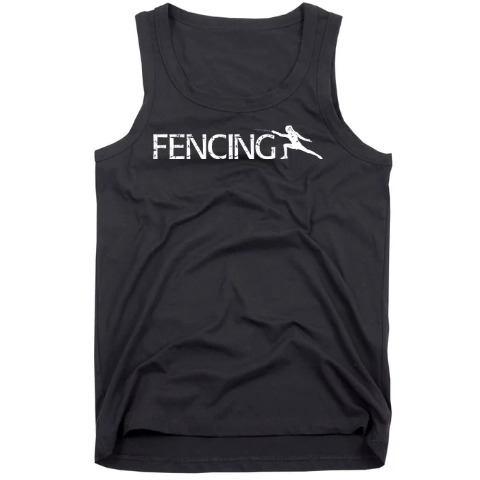 Cute Fencing Logo Tank Top