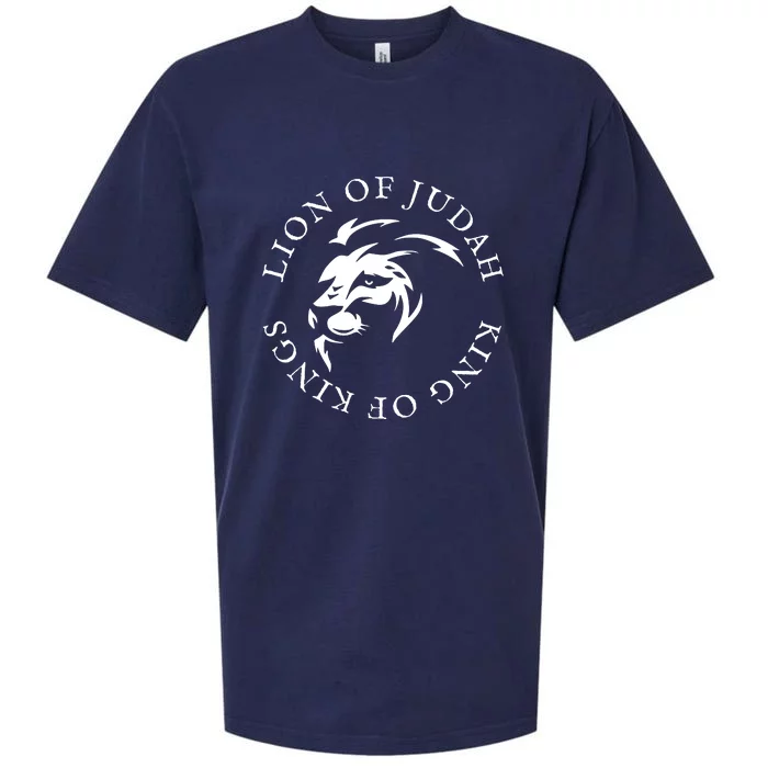 Christian Faith Lion Of Judah Gift Sueded Cloud Jersey T-Shirt