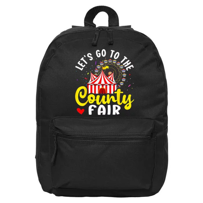 County Fair Lets Go To The County Fair 16 in Basic Backpack