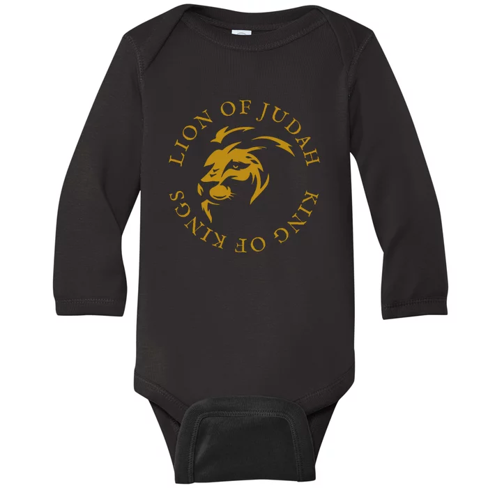 Christian Faith Lion Of Judah Gift Baby Long Sleeve Bodysuit