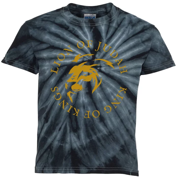 Christian Faith Lion Of Judah Gift Kids Tie-Dye T-Shirt