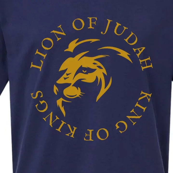 Christian Faith Lion Of Judah Gift Sueded Cloud Jersey T-Shirt