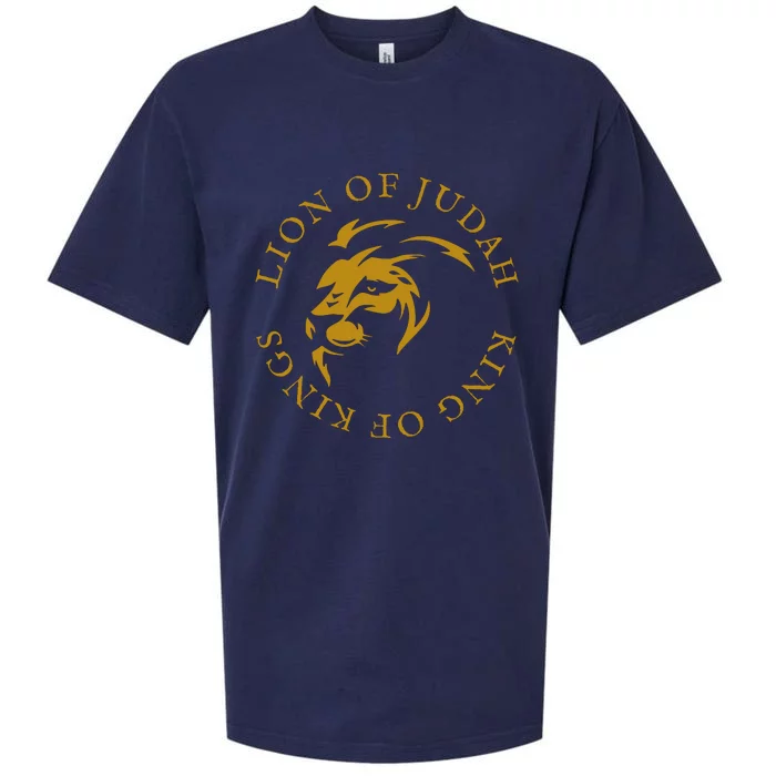 Christian Faith Lion Of Judah Gift Sueded Cloud Jersey T-Shirt