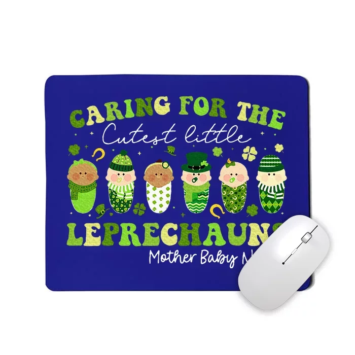 Care For Little Leprechauns Mother Baby Nurse St Patricks Mousepad