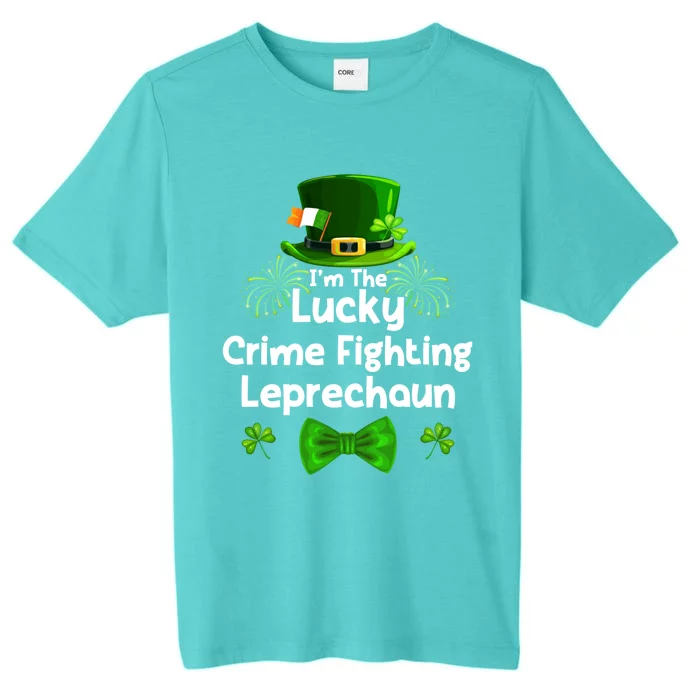 Crime Fighting Leprechaun St Patricks Day Police Officer Cop Gift ChromaSoft Performance T-Shirt