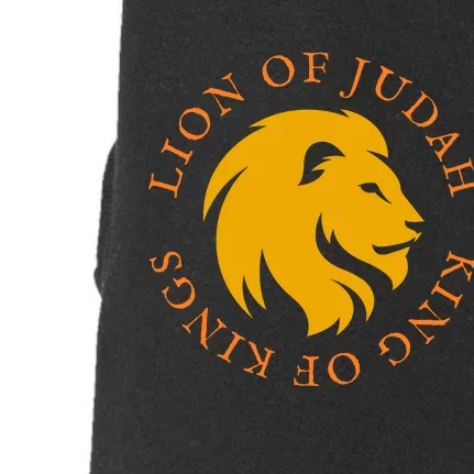 Christian Faith Lion Of Judah Gift Doggie 3-End Fleece Hoodie