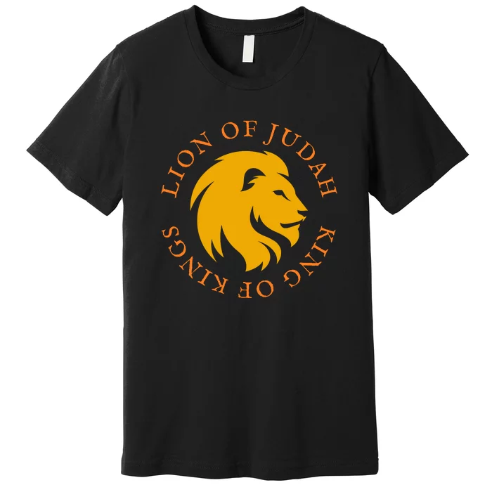 Christian Faith Lion Of Judah Gift Premium T-Shirt