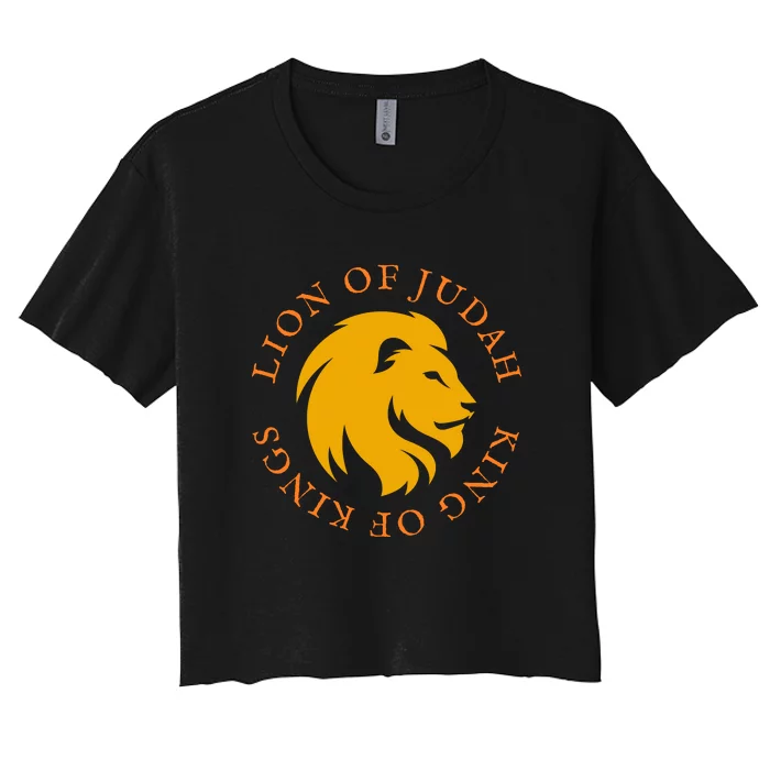 Christian Faith Lion Of Judah Gift Women's Crop Top Tee