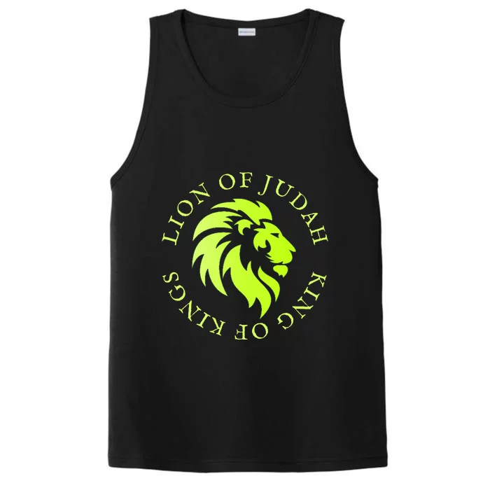 Christian Faith Lion Of Judah Gift Performance Tank