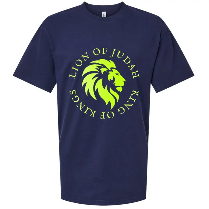 Christian Faith Lion Of Judah Gift Sueded Cloud Jersey T-Shirt