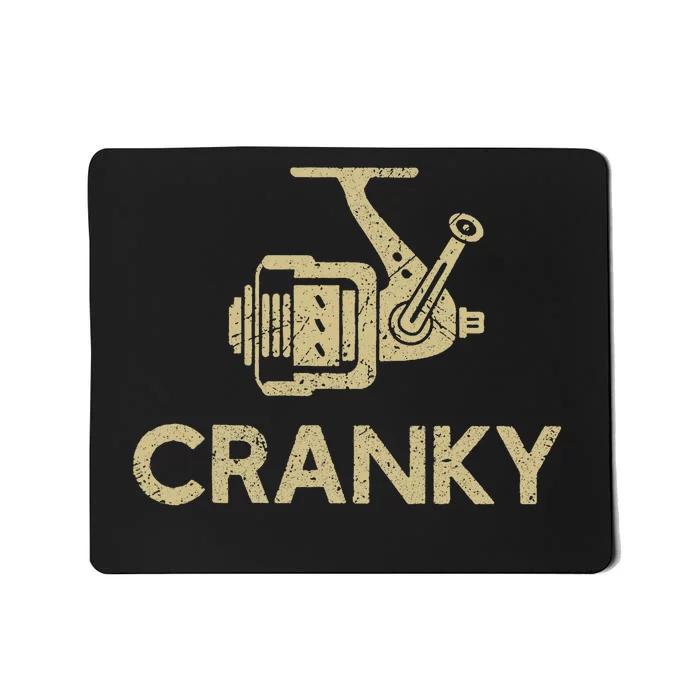 Crankbait Fishing Lure Cranky Funny Gift Ideas For Fishing Mousepad