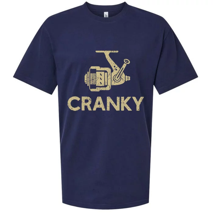 Crankbait Fishing Lure Cranky Funny Gift Ideas For Fishing Sueded Cloud Jersey T-Shirt