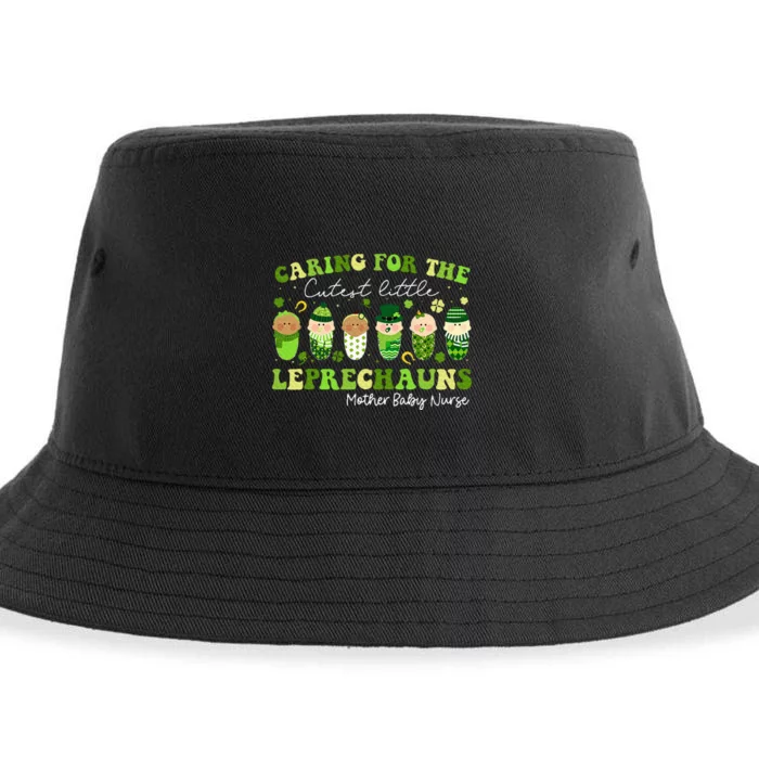 Care For Little Leprechauns Mother Baby Nurse St Patricks Sustainable Bucket Hat