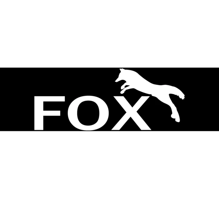 Cute Fox Logo Bumper Sticker