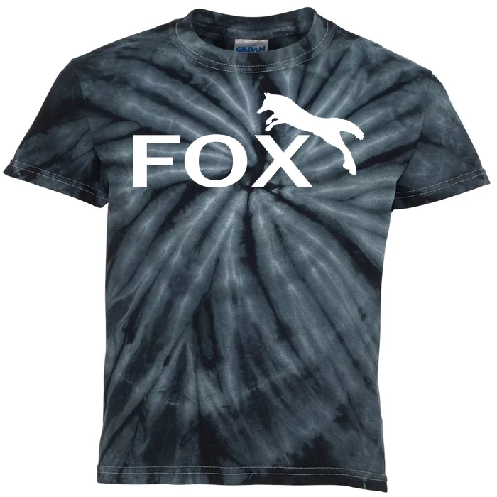 Cute Fox Logo Kids Tie-Dye T-Shirt