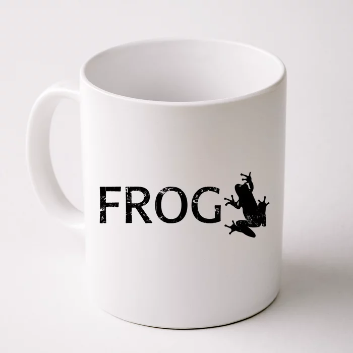 Cute Frog Logo Front & Back Coffee Mug